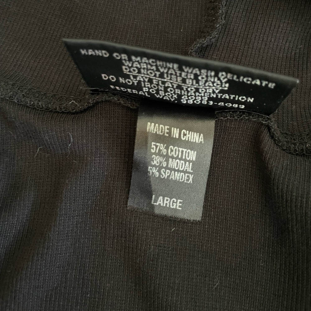 CHRISTINE ALEXANDER Cotton Modal Ribbon Lined Button Up Hoodie - Picture 5 of 6